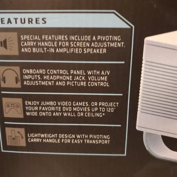 Sharper Image Portable Projector - Picture 3 of 9